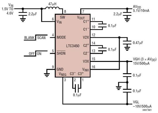 5.1V-10V15V ·ݔ TFT-LCD Դ