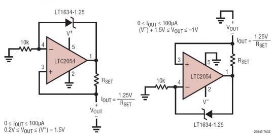 Ground Referred Precision Current Sources