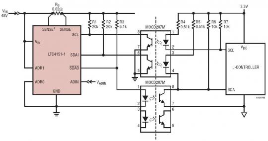 Isolated Current and Voltage Monitor