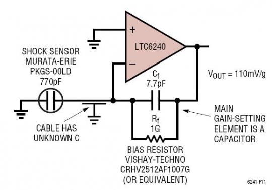 Inverting Charge Amplifier