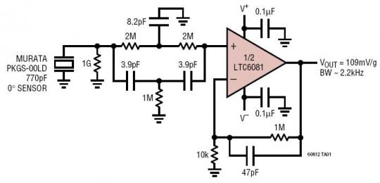 Shock Sensor Amplifier (Accelerometer)