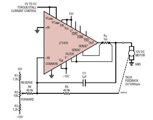 Simple Bidirectional DC Motor Speed Controller