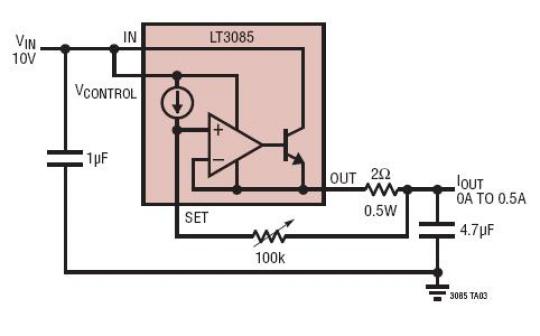 Two Terminal 500mA Current Source